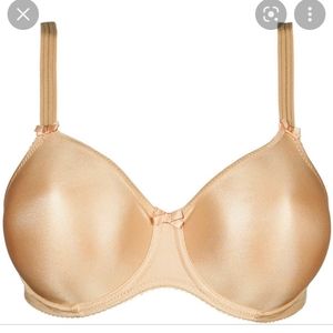 NWT Prima Donna Satin Seamless Bra cognac